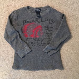 Xsoldx Ralph Lauren polo boys size 5 thermal shirt